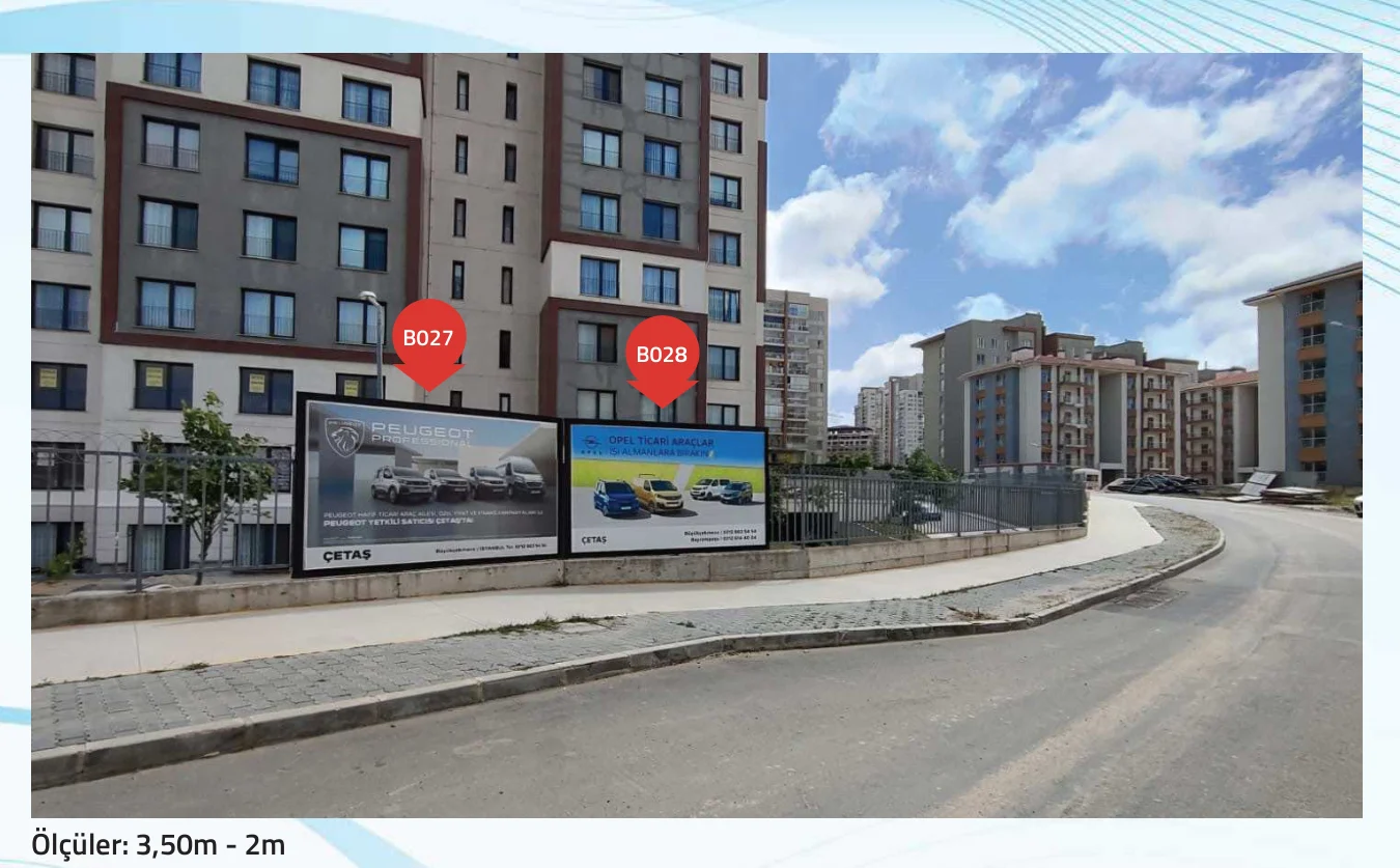 22. Bölge Asmalı Bahçe Konutları Başakşehir İstanbul Billboard - B027