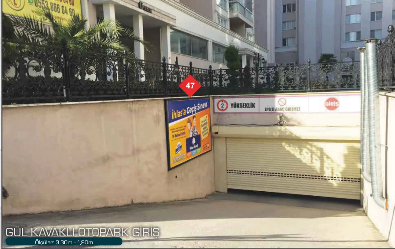 Gül Kavaklı Konakları Otopark Giriş Yakuplu Beylikdüzü İstanbul Billboard - 47