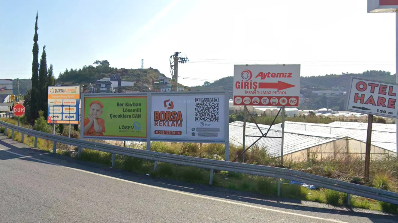 Eski Gazipaşa Yolu (uğrak) Alanya Antalya Billboard - 1